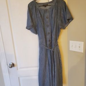 Chambray Midi Dress